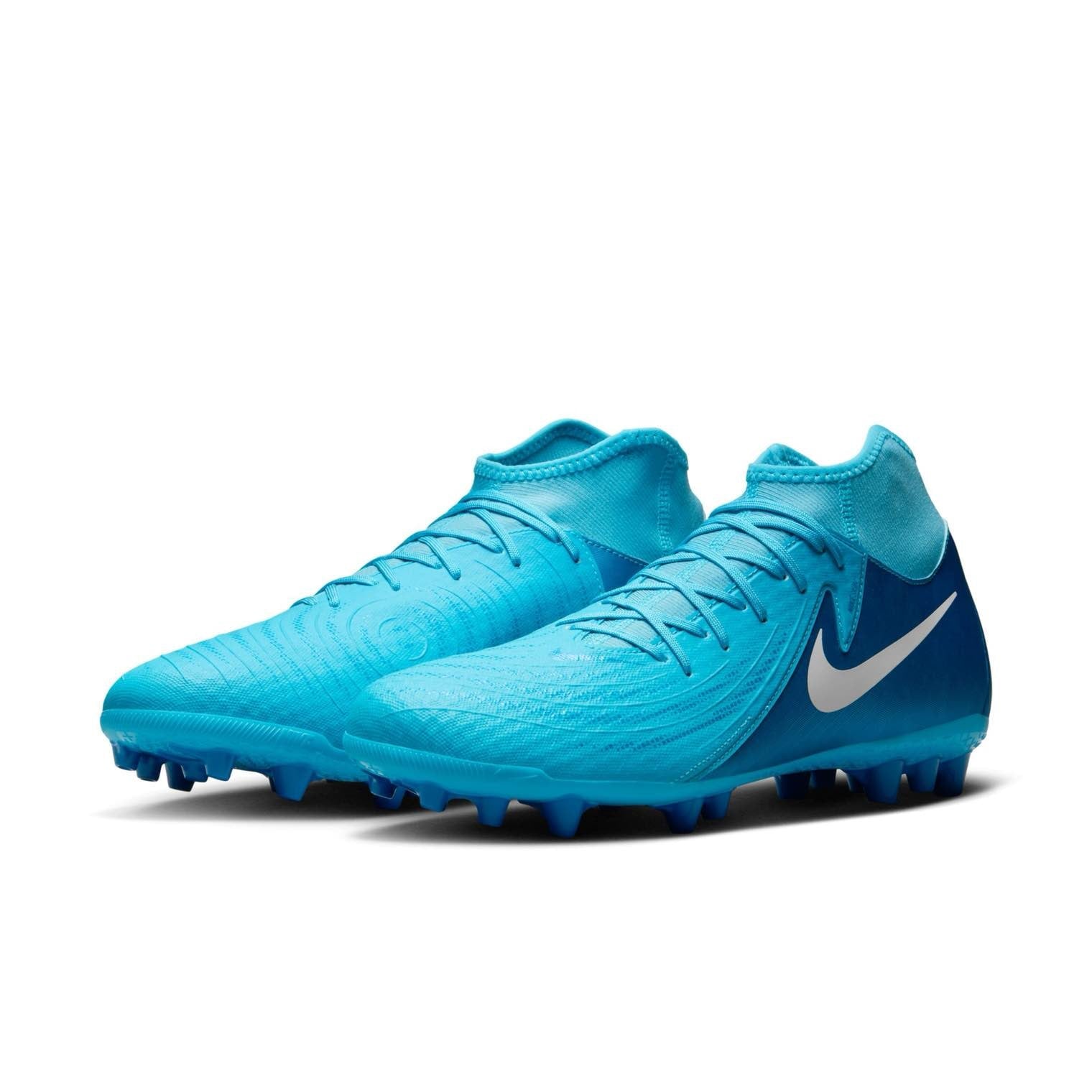 Nike Phantom Luna 2 Academy AG Soccer Cleats Quick Traction Blue 8.5