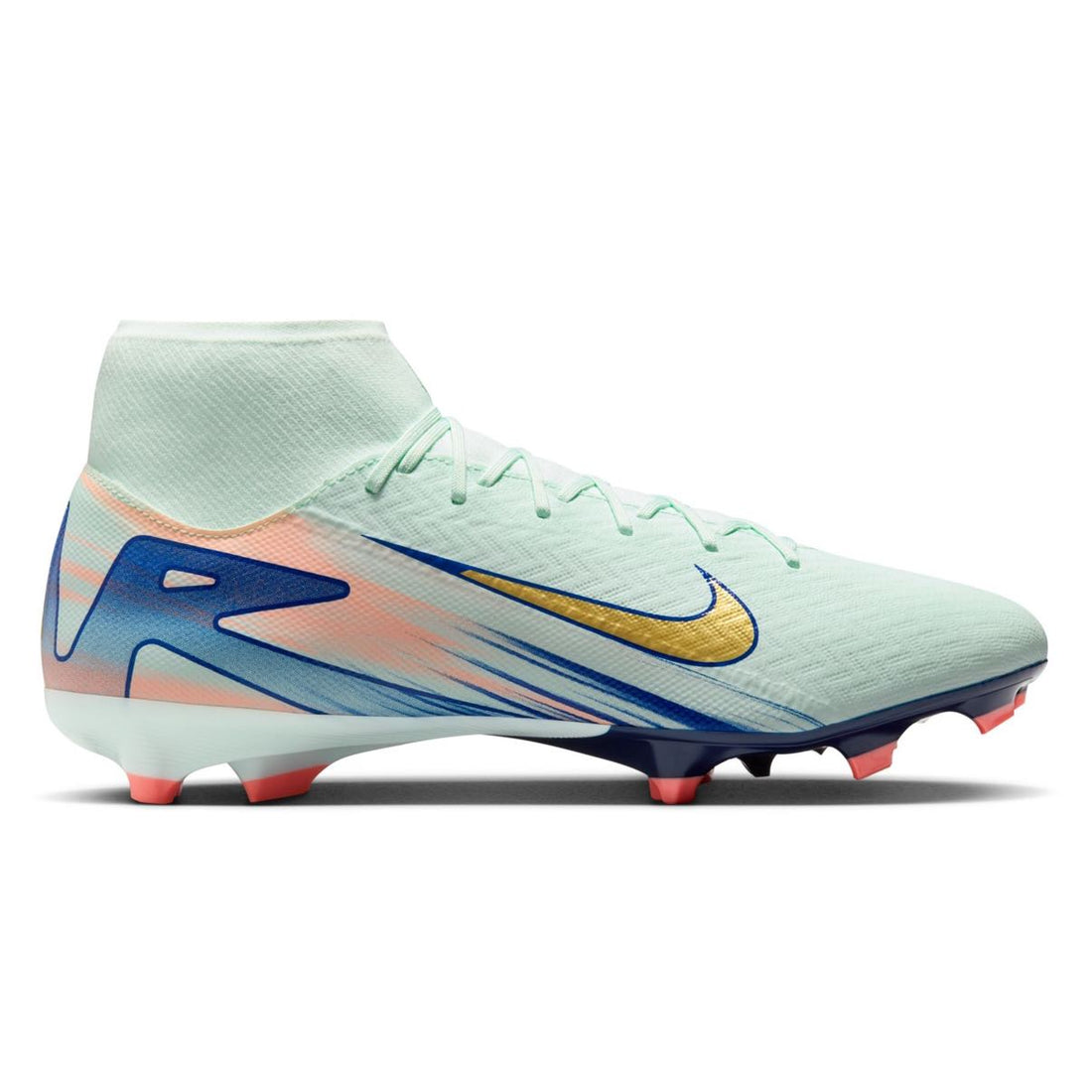 Nike Superfly 10 Academy Mercurial Dream Speed MG high-top soccer cleats, multi-ground cleats with Air Zoom and NikeSkin technology, designed for speed and ball control.