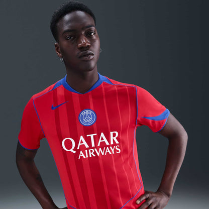 Paris Saint-Germain 2025/26 Stadium Third Official Jerseys Nike Red S 