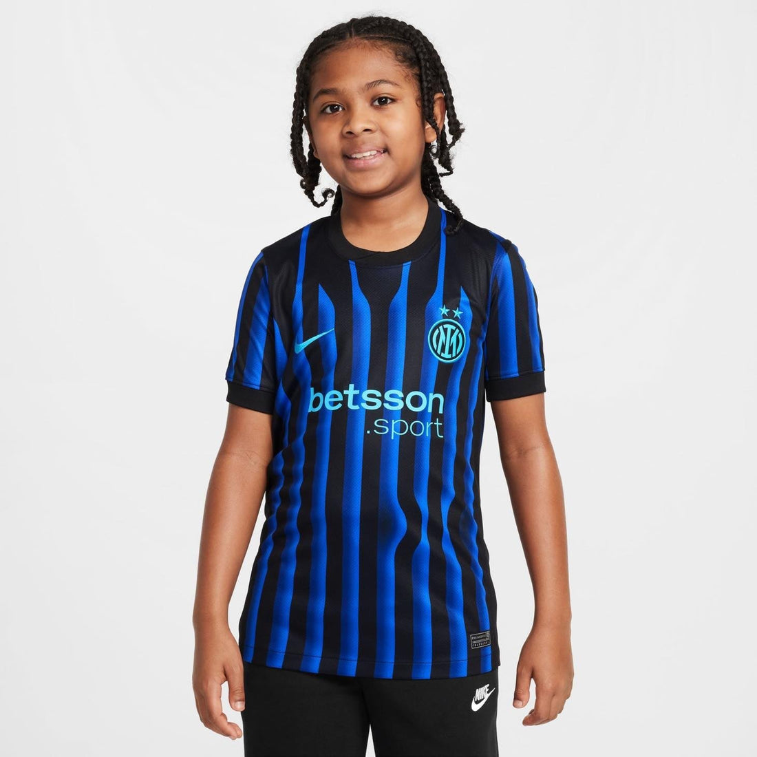 Inter Milan 2025/26 Stadium Home Jr. Official Jerseys Nike 