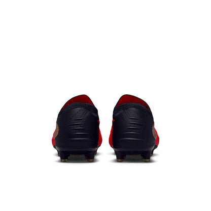 Nike Phantom 6 Low Elite AG red and black artificial-grass soccer cleats with Gripknit upper.