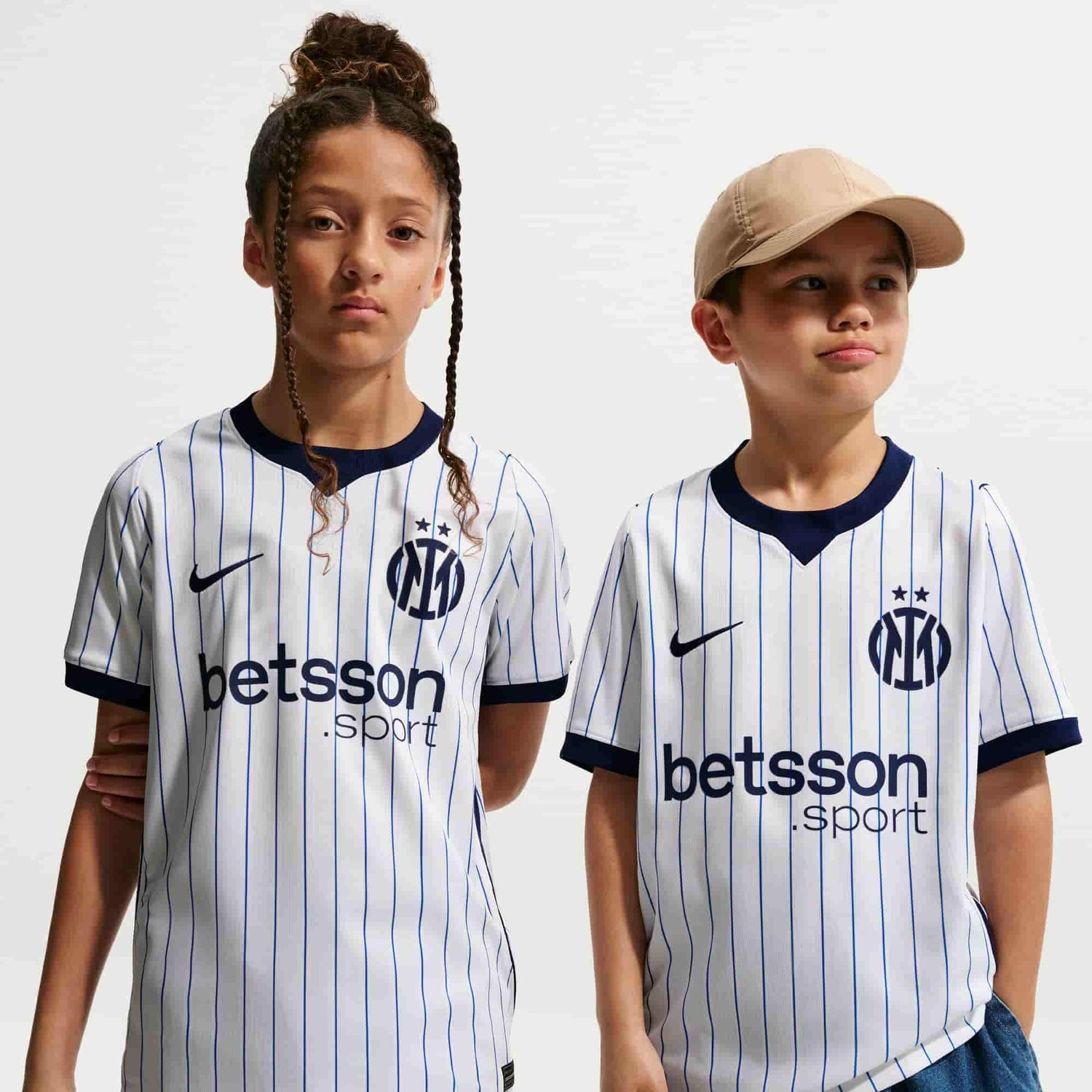 Inter Milan 2026/27 Stadium Away Jersey Youth Official Jerseys Nike White YXS 