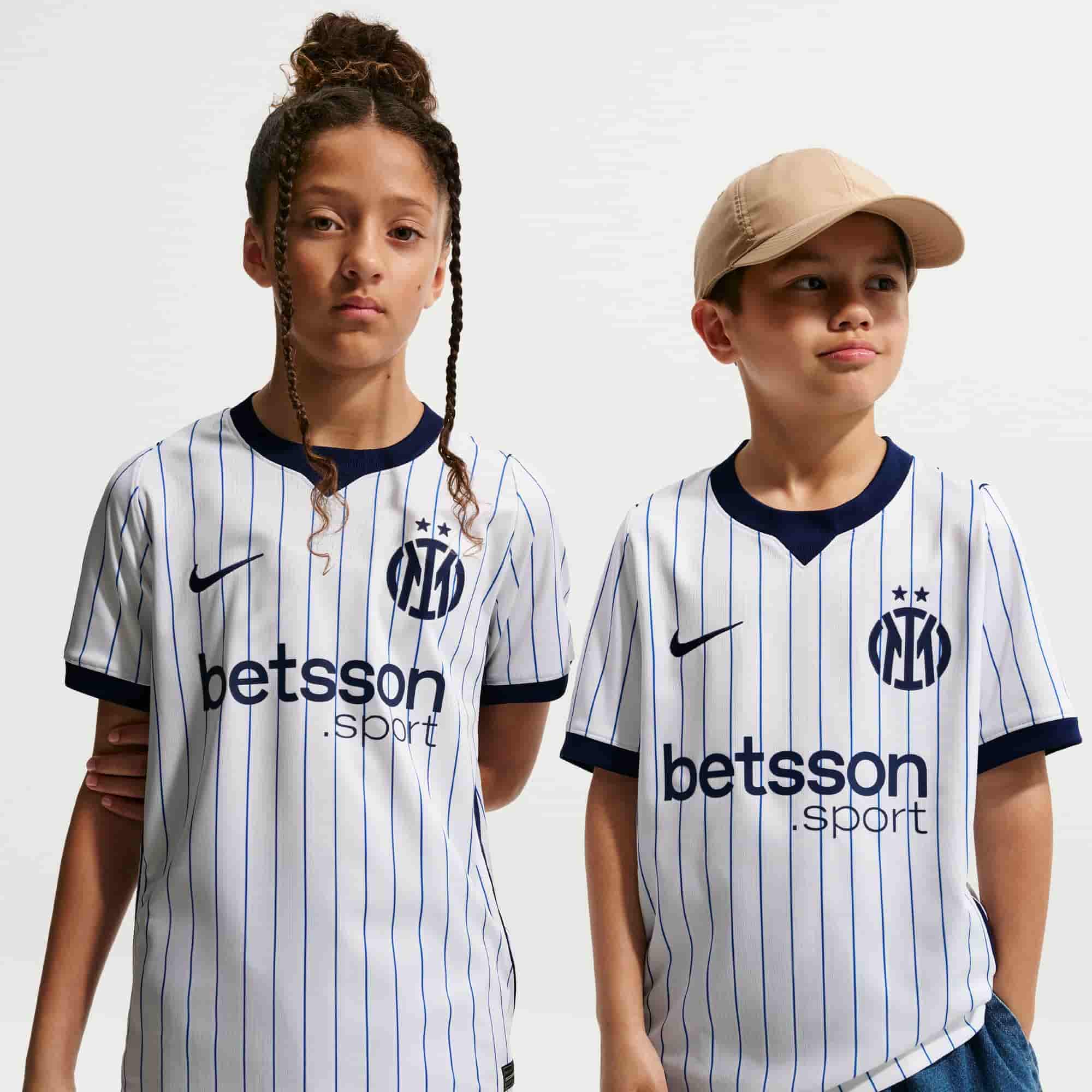 Inter Milan 2026/27 Stadium Away Jersey Youth Official Jerseys Nike White YXS 