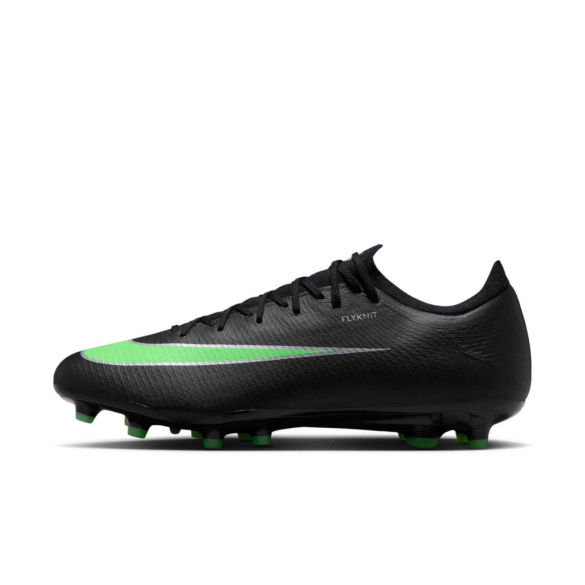 Nike Mercurial Vapor 17 Pro AG artificial-grass soccer cleats in black with green details