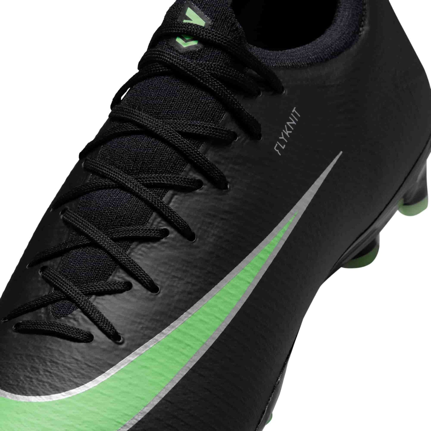 Nike Mercurial Vapor 17 Pro AG artificial-grass soccer cleats in black with green details