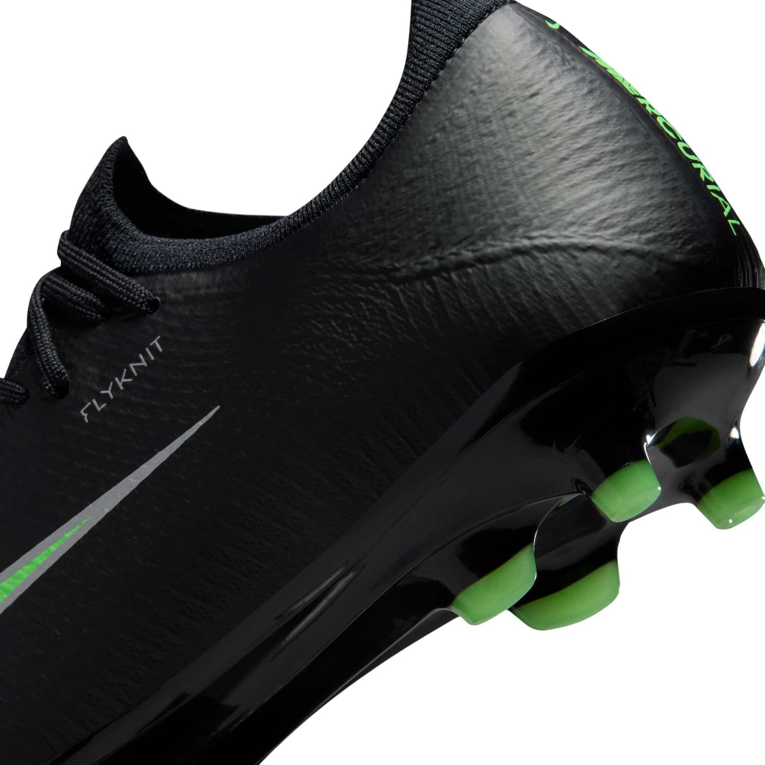 Nike Mercurial Vapor 17 Pro AG artificial-grass soccer cleats in black with green details