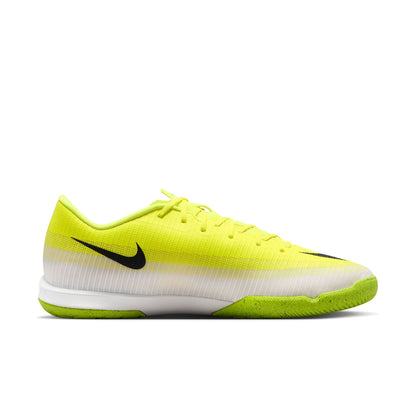 Nike Mercurial Vapor 17 Academy IC indoor court soccer shoes in volt yellow and black.