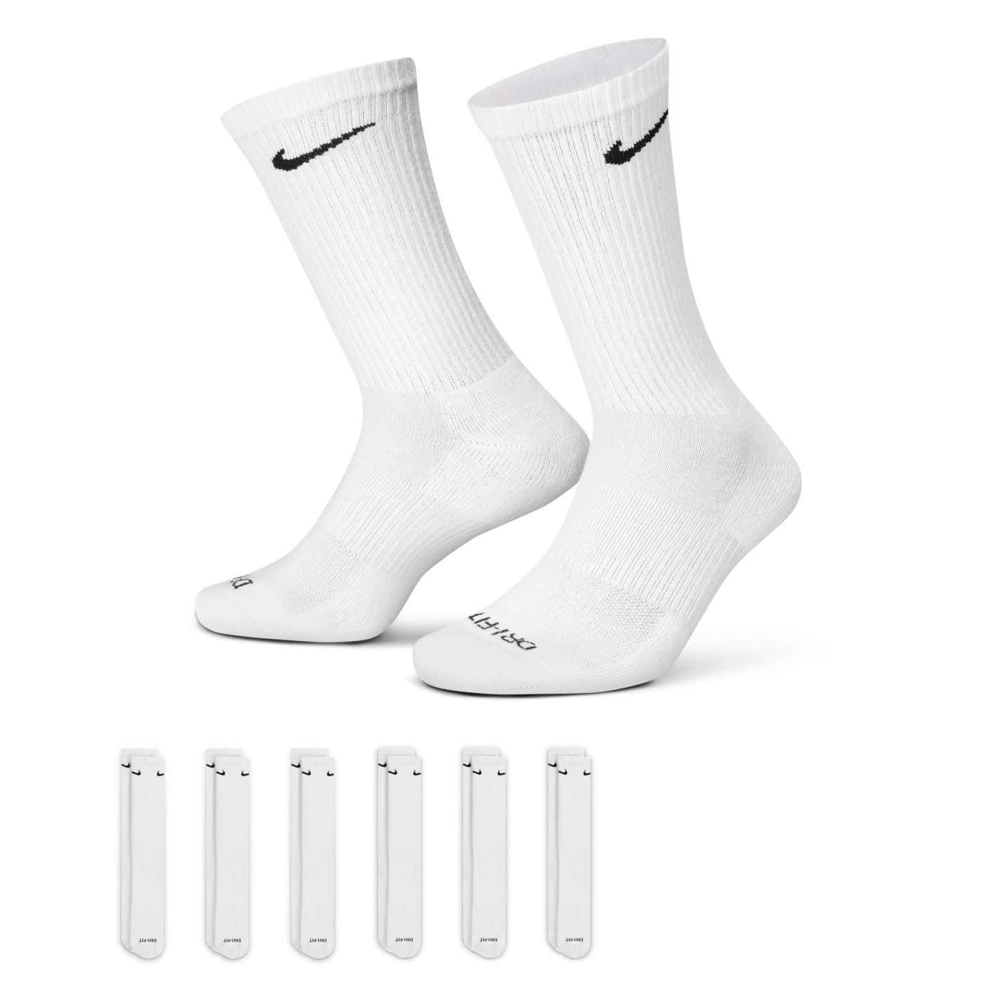 Nike Everyday Plus Cushioned Training Socks Nike White S 