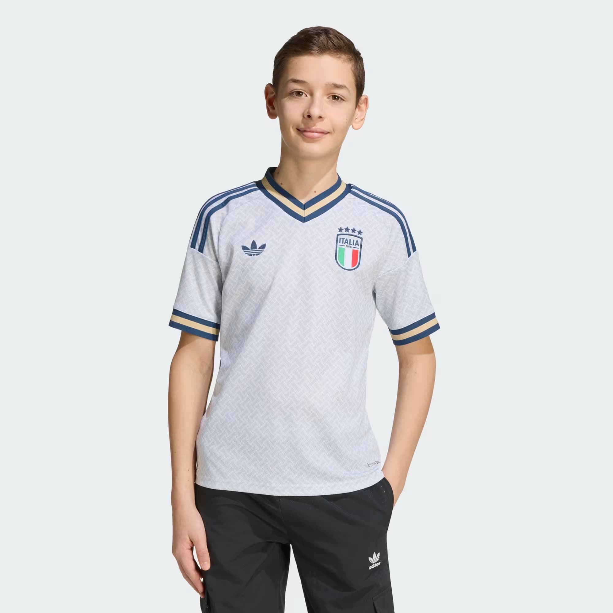 Italy 2026 Away Jersey Youth Official Jerseys adidas Blue YXS 