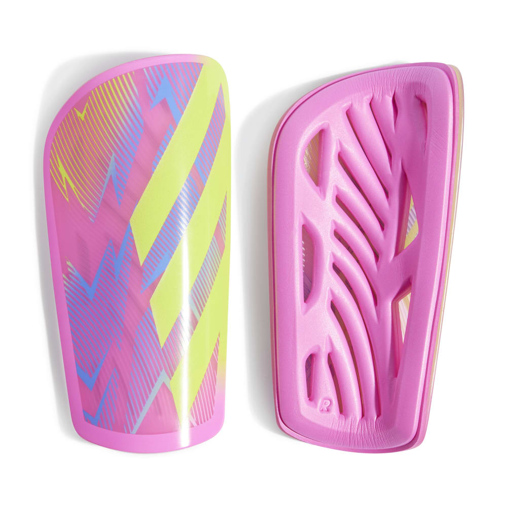 adidas Tiro League Shin Guards with compression sleeves and lightweight, flexible design for superior soccer protection