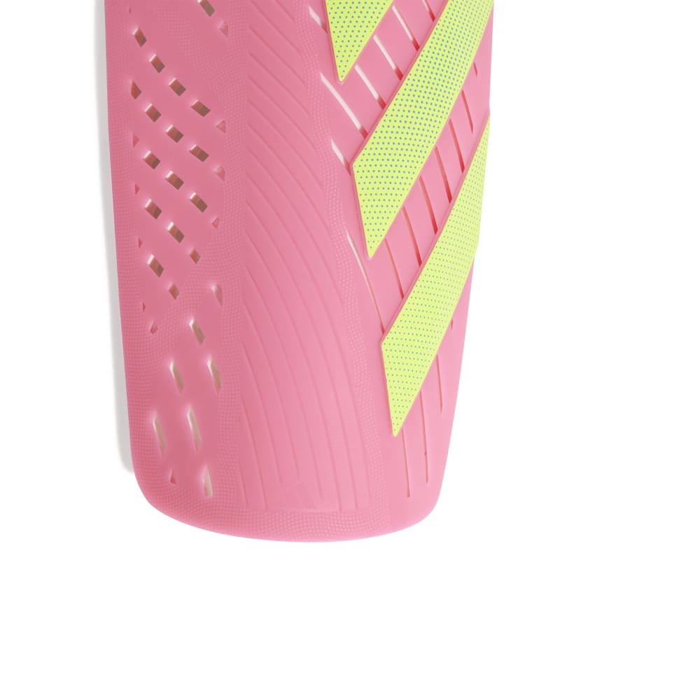 adidas Tiro Club Soccer Shin Guards with flexible hard shields and perforated foam backing for lightweight, breathable protection