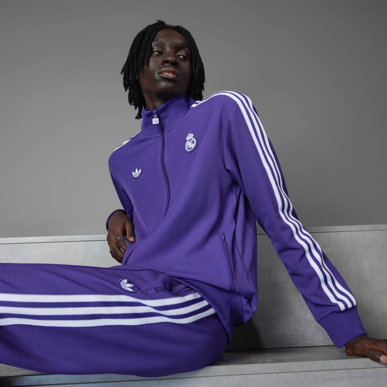 Real Madrid Terrace Icons Track Top Licensed Tops adidas 