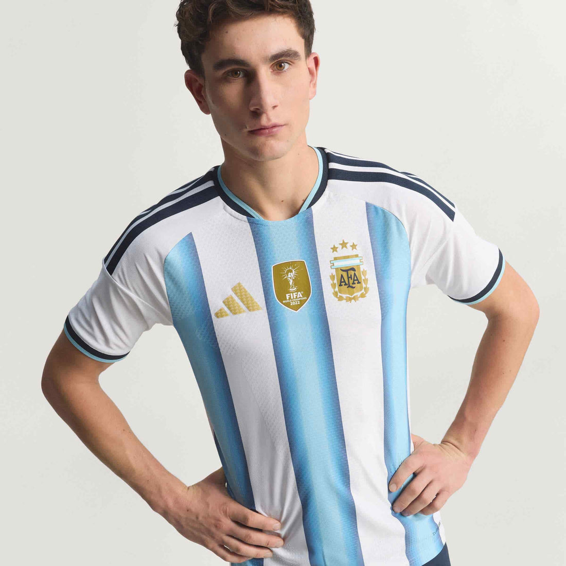 Argentina 26 Home Authentic Jersey Official Jerseys adidas White S