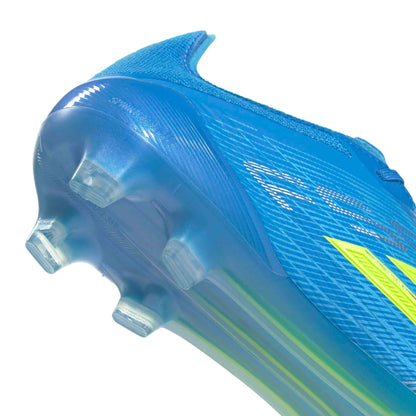 adidas F50 Elite FG heel detail blue yellow speed design