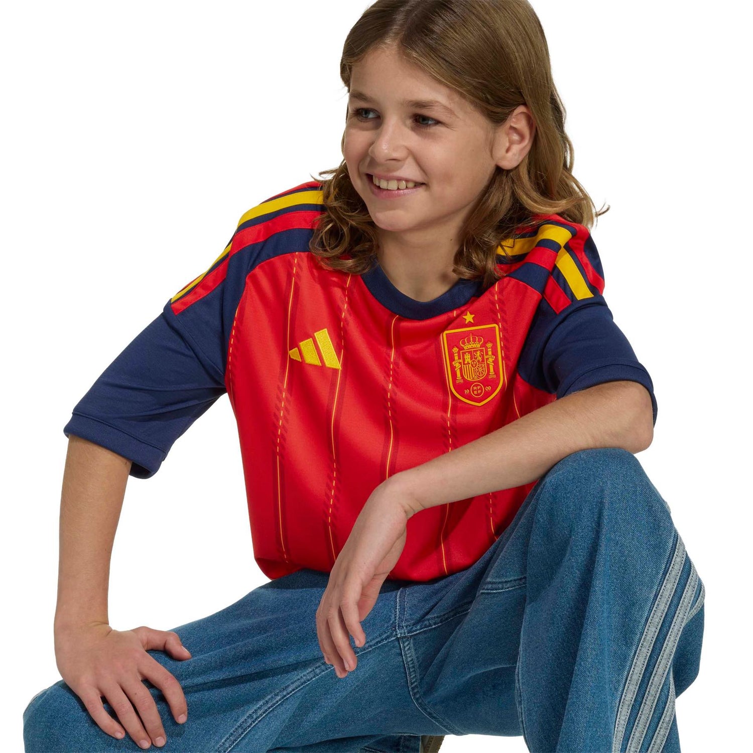 Spain 2026 Home Jersey Youth Official Jerseys adidas 