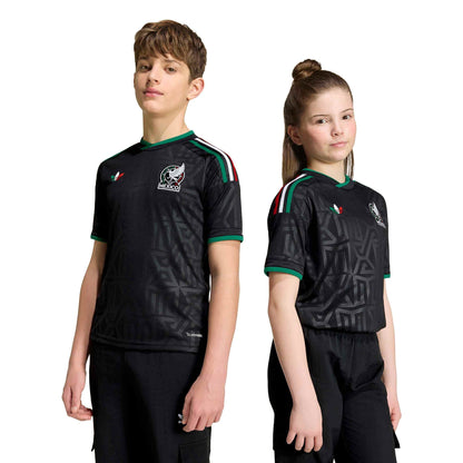 Mexico 26 Third Jersey Youth Official Jerseys adidas Black YXS 