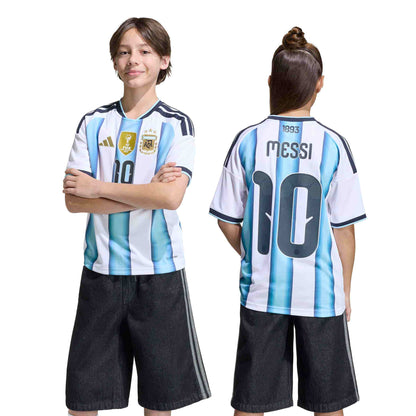 Argentina 26 Home Messi Jersey Jr. Official Jerseys adidas 