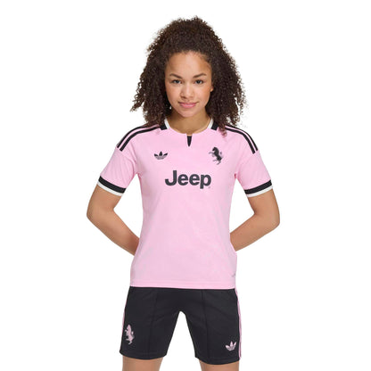Juventus 26/27 Away Jersey Youth Official Jerseys adidas Pink YS 