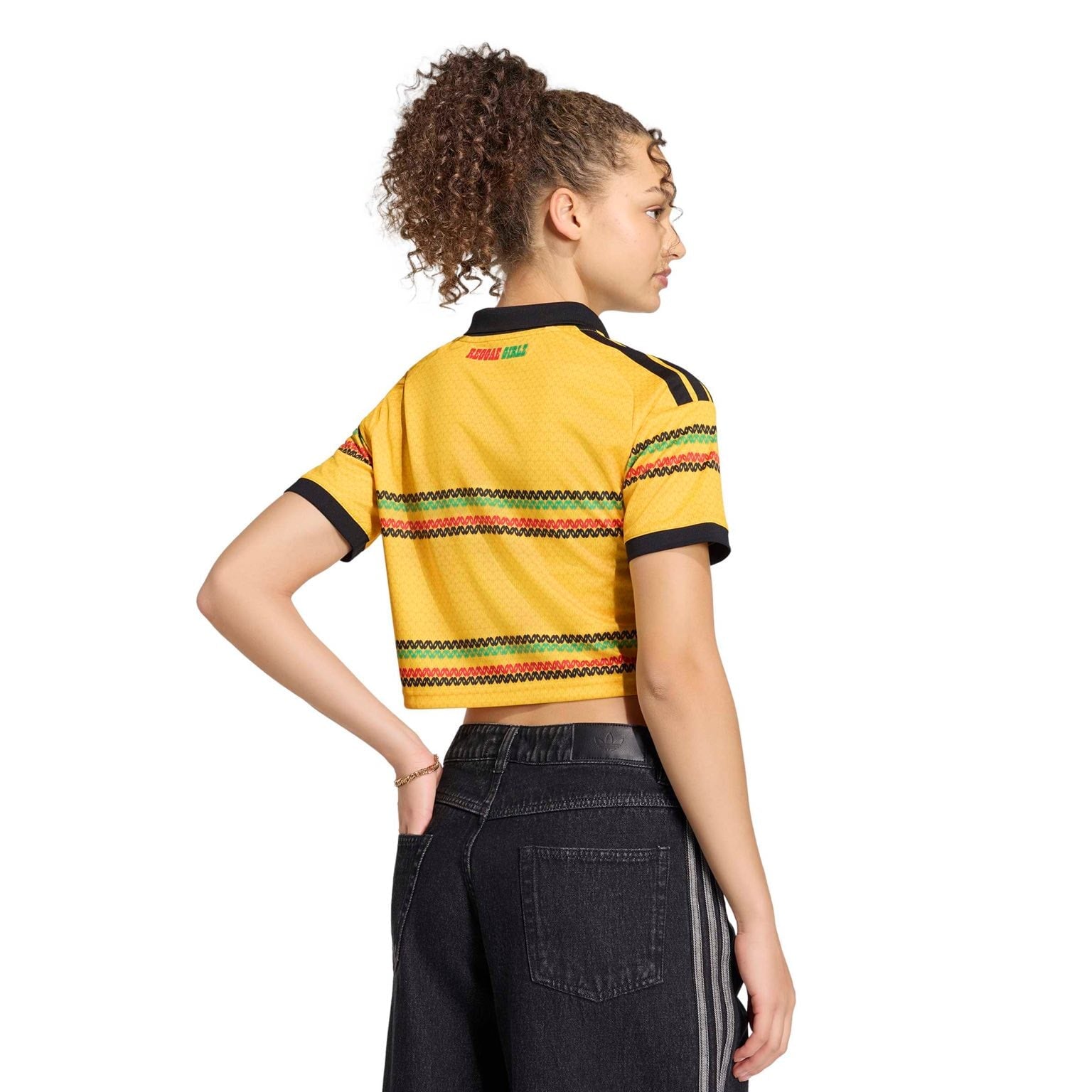 Jamaica 2026 Home Cropped Jersey Women Official Jerseys adidas 