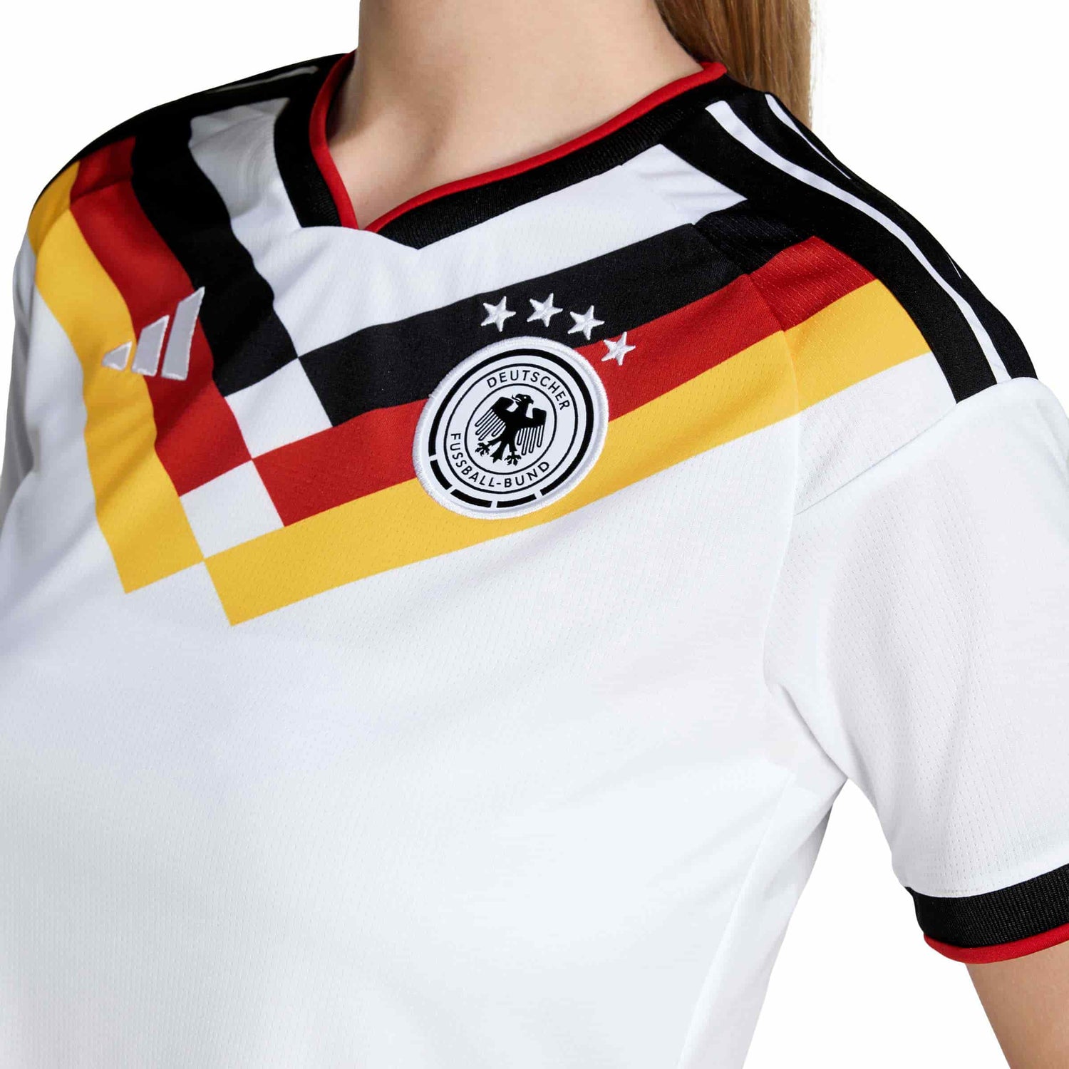 Germany 26 Home Cropped Jersey Official Jerseys adidas 