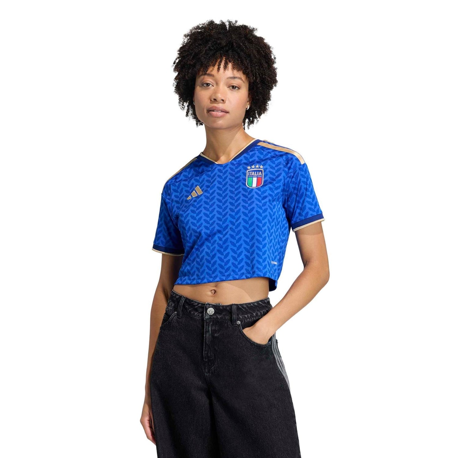 Italy 2026 Home Cropped Jersey Women Official Jerseys adidas 