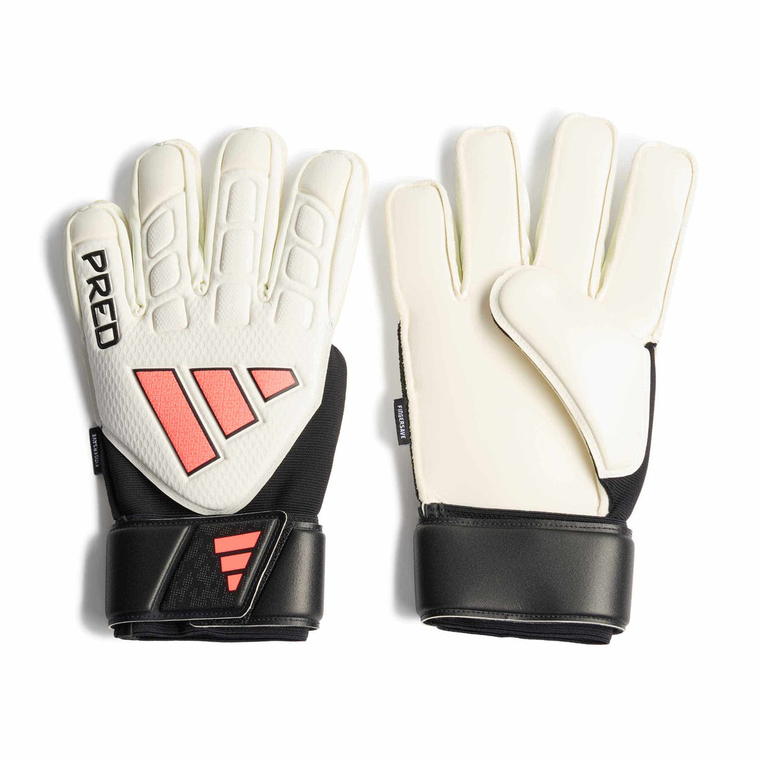 adidas Predator Match Fingersave Goalkeeper Gloves Goalkeeper Gloves adidas White 7