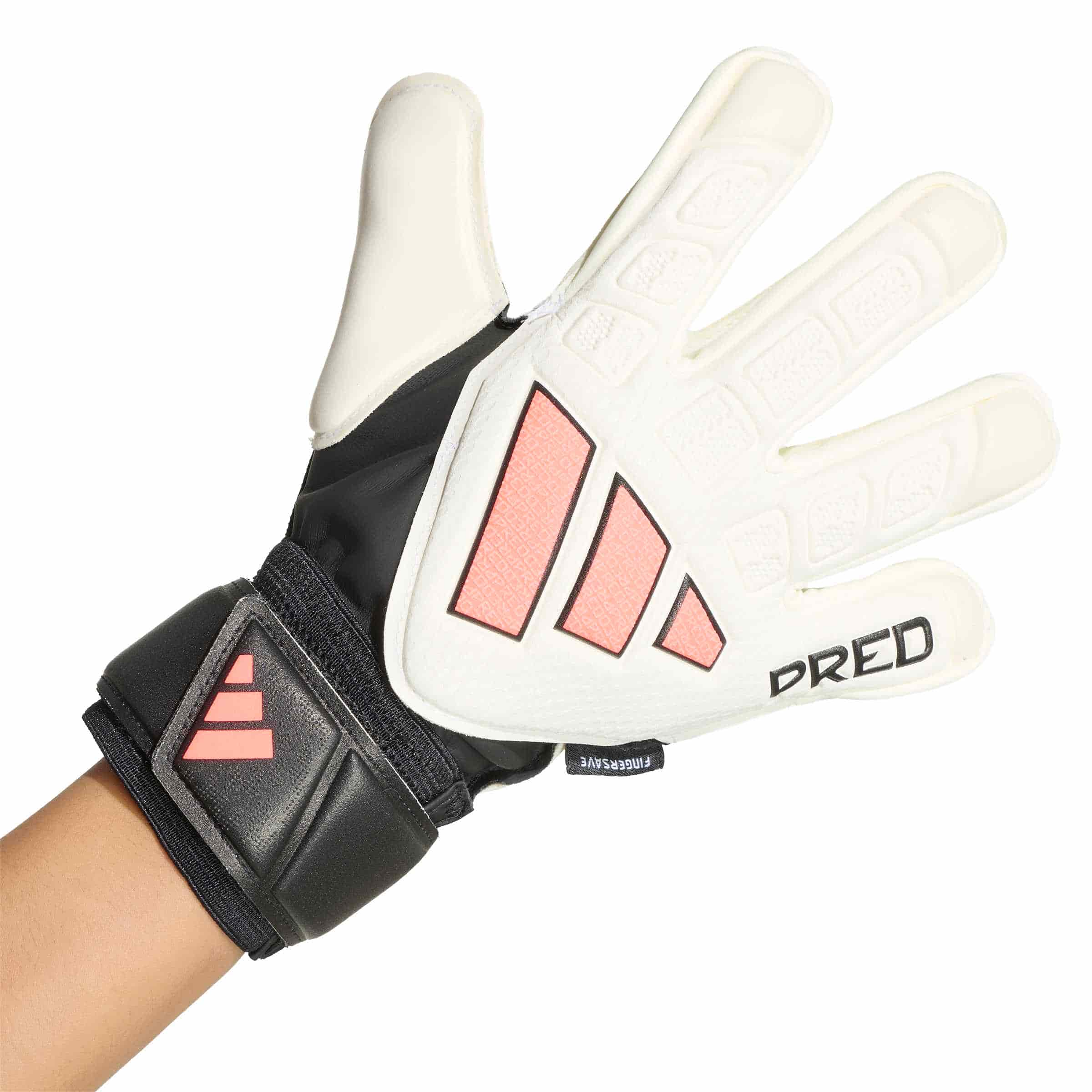 adidas Predator Match Fingersave Goalkeeper Glove Youth Goalkeeper Gloves adidas 