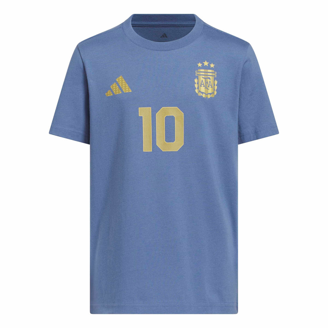 MESSI NAME & NUMBER GRAPHIC T-Shirt Jr. Official Jerseys adidas Blue YXS