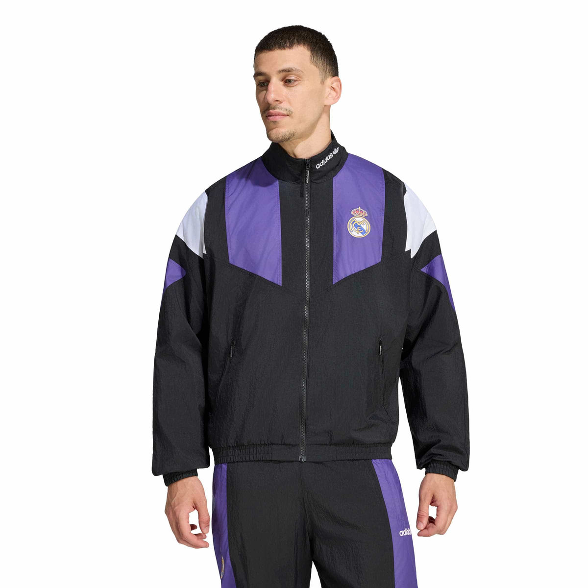 Real Madrid EQT Tracksuit Top Jackets adidas Black S 