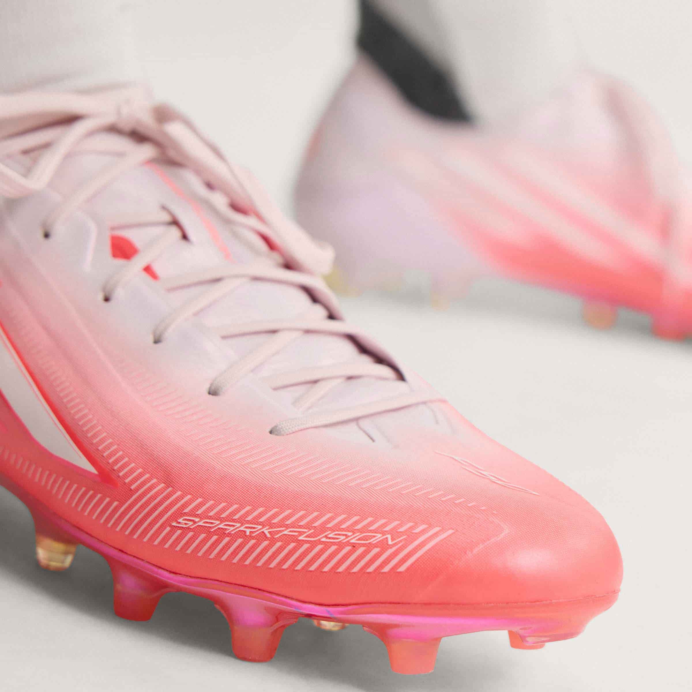 adidas F50 SPARKFUSION Elite FG/AG soccer cleats in pink and white