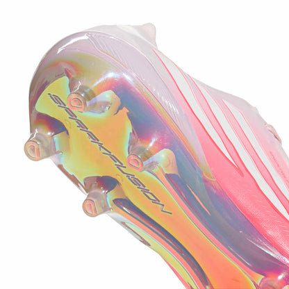 adidas F50 SPARKFUSION Elite FG/AG soccer cleats in pink and white