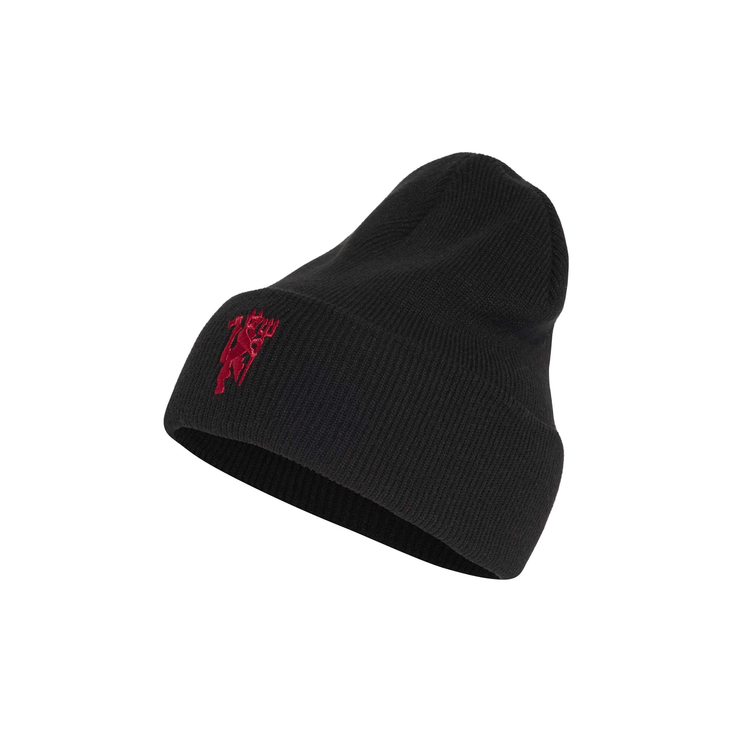 Manchester United Woolie Hat Hats adidas Black ONE SIZE 