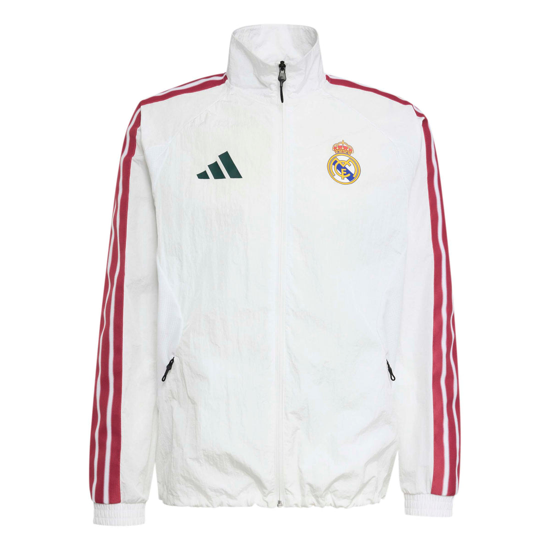 Real Madrid Home Anthem Jacket Jackets adidas White S 