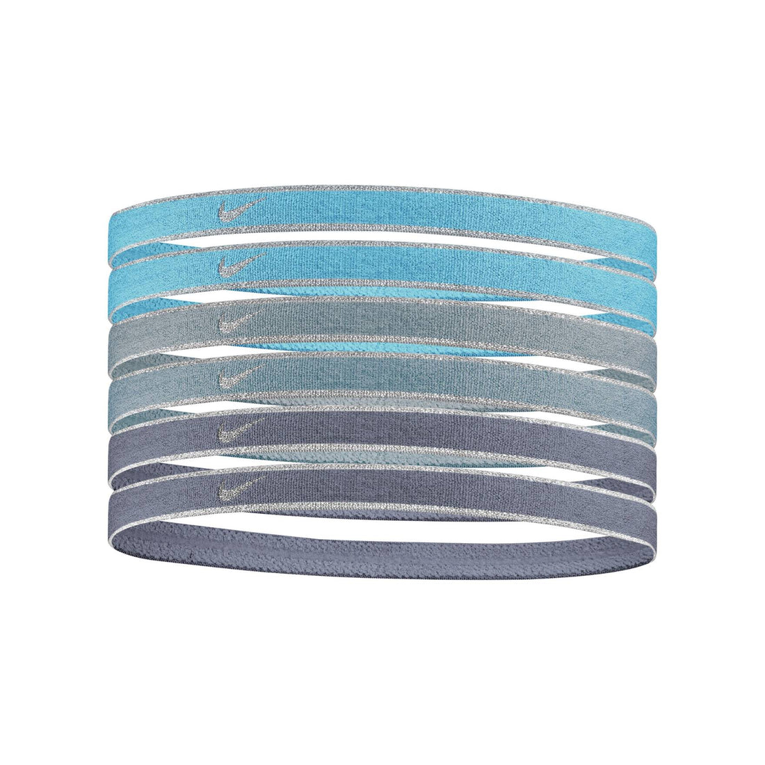 Nike Swoosh Sport Headbands Assorted 6PK Headbands Nike Blue ONE SIZE