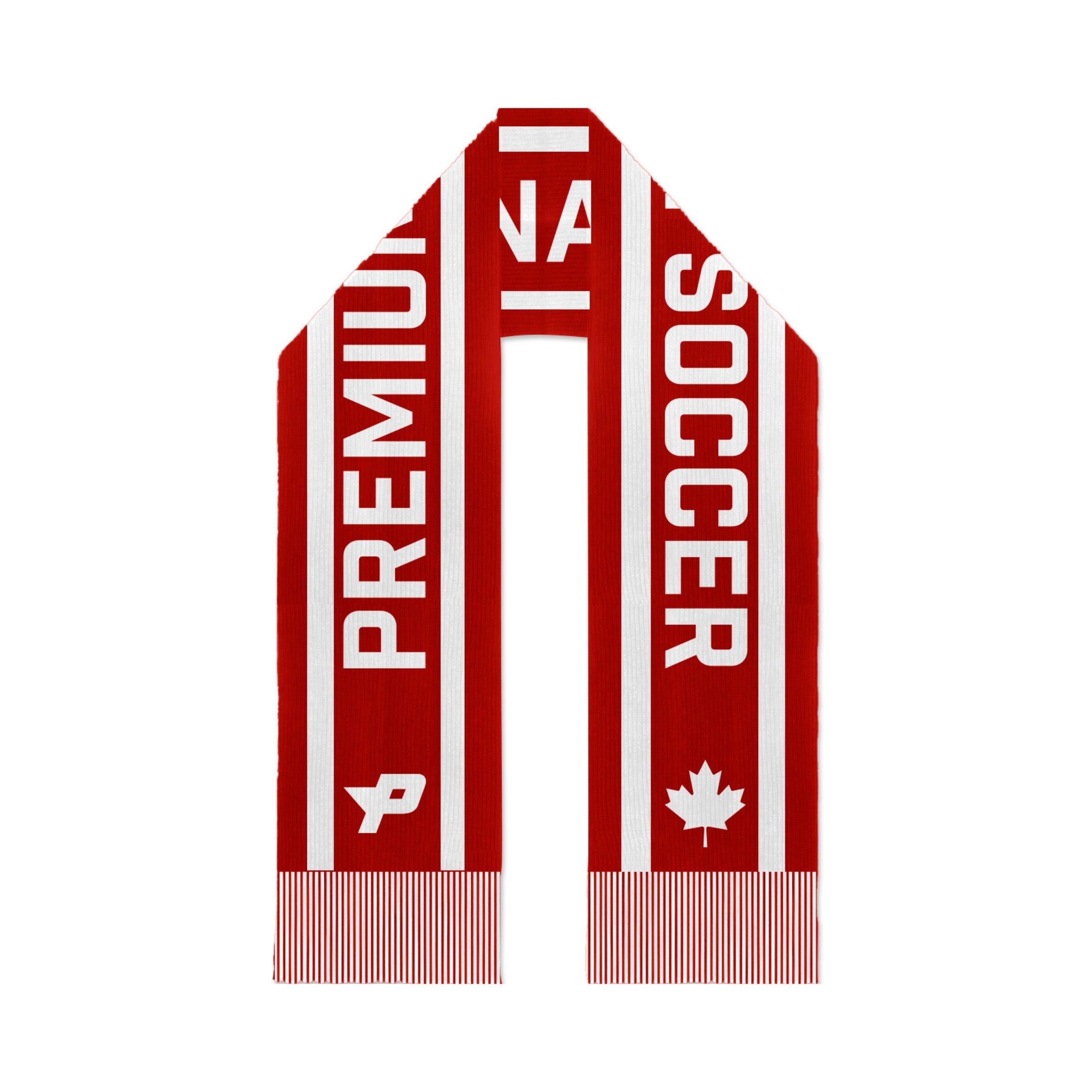 Premium Soccer Scarf Scarves Premium Soccer Red ONE SIZE 