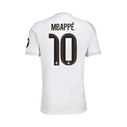 REAL MADRID Home Jersey Jr. Kylian Mbappé Official Jerseys adidas White YXS 