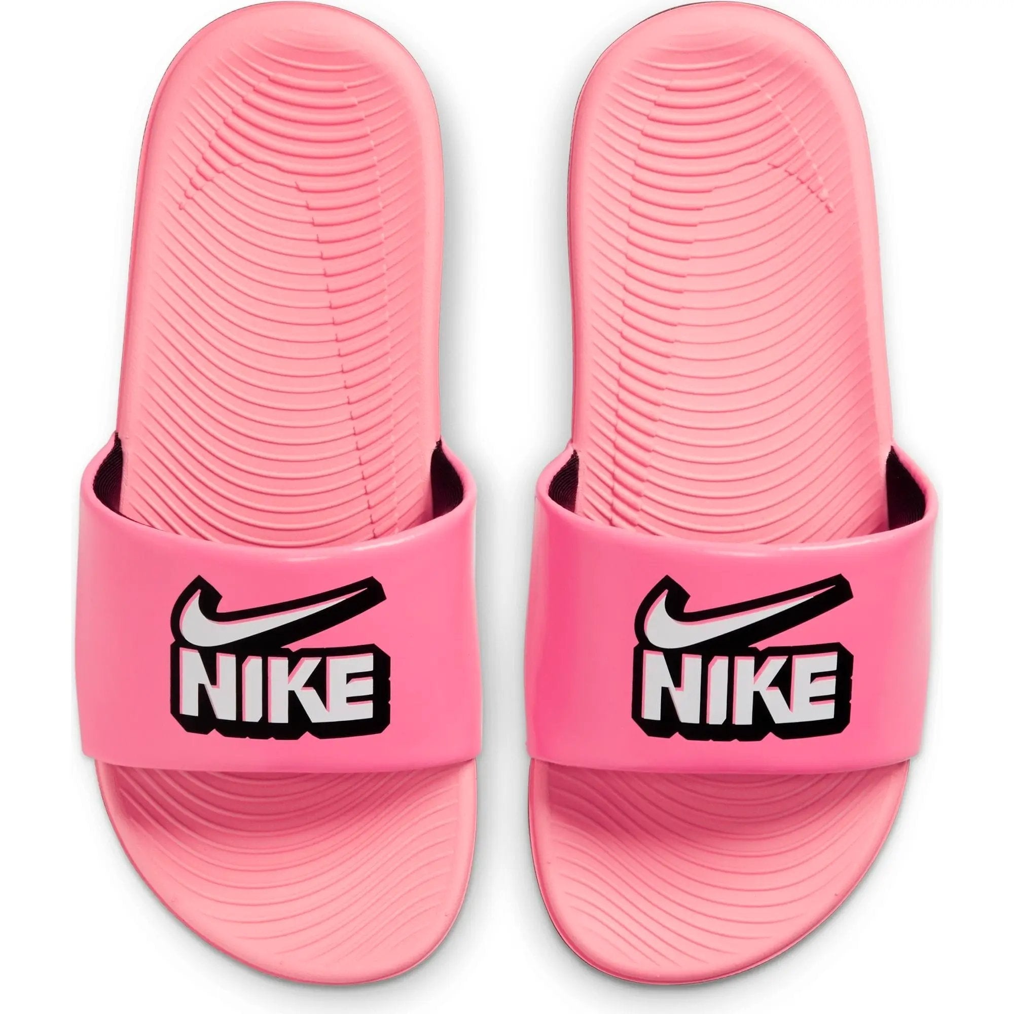 Pink nike slides kids deals