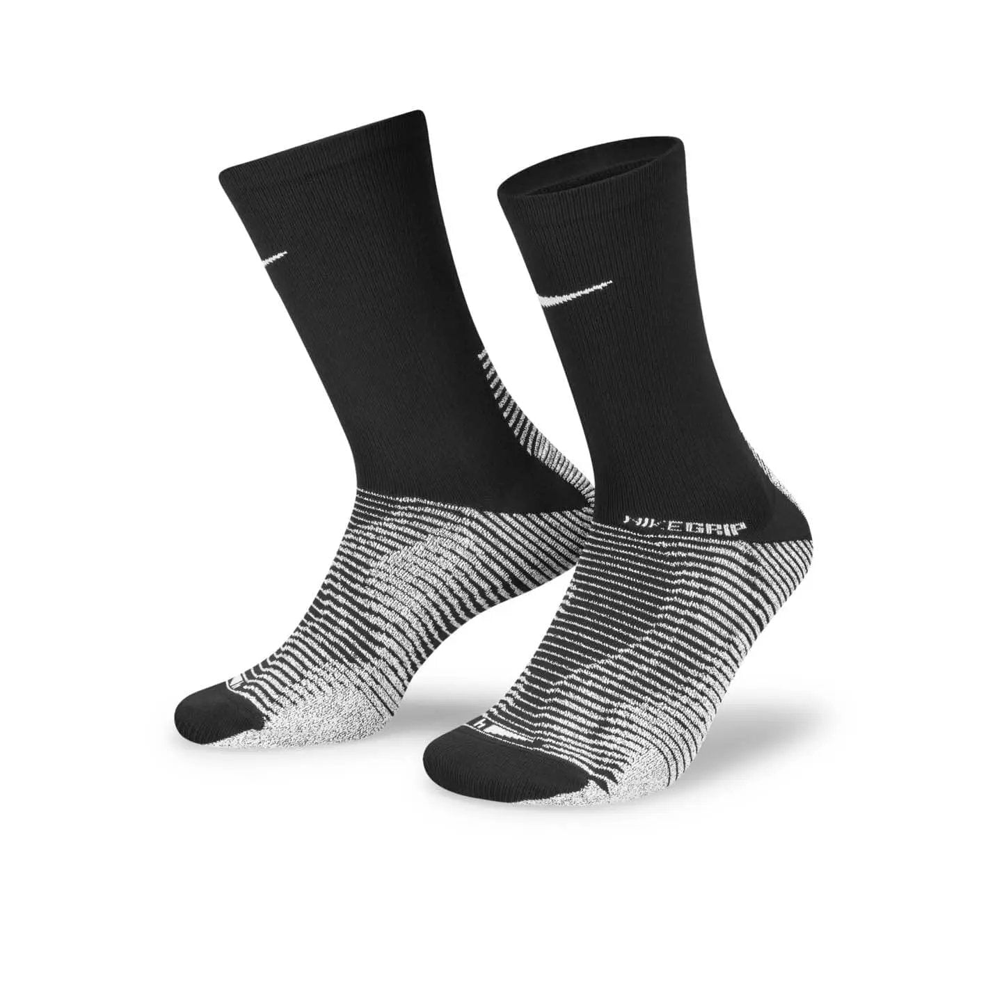 Nike Grip Strike Crew Socks Black White 12 13.5